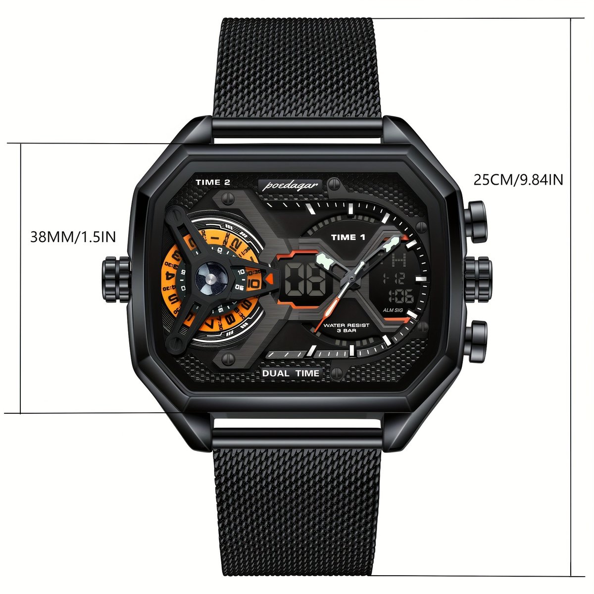 sophie_co_ke's tweet photo. A modern stainless steel watch built for work, travel, and casual wear. Dual display and waterproof design for daily confidence.