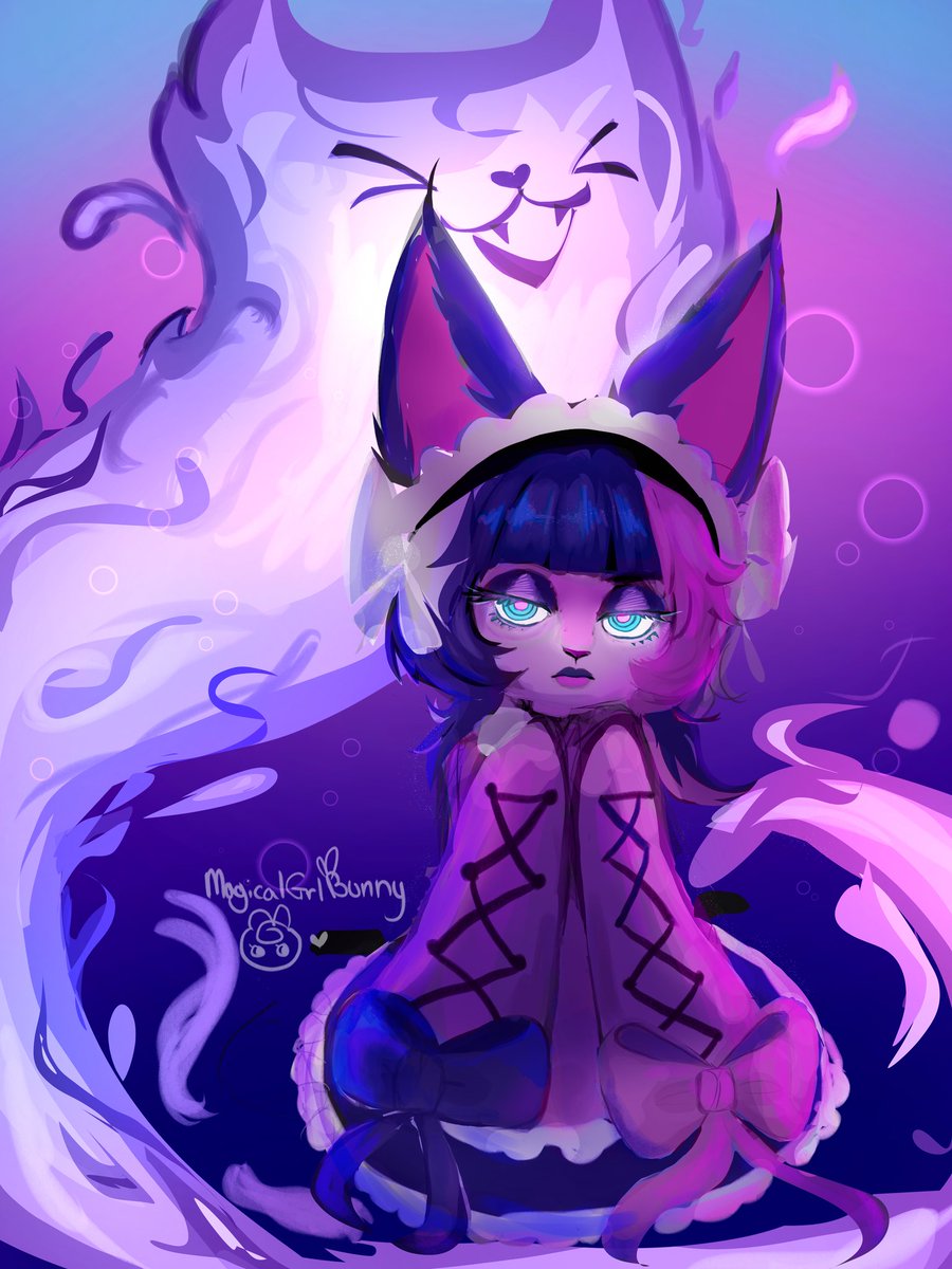 MagicalGrlBunny's tweet photo. Cafe cuties Vex 💜🎀
#Vex #ArtofLegends https://t.co/Ockj6POln2