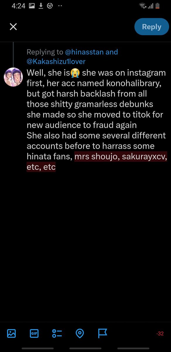 Gina Hatake tweet media