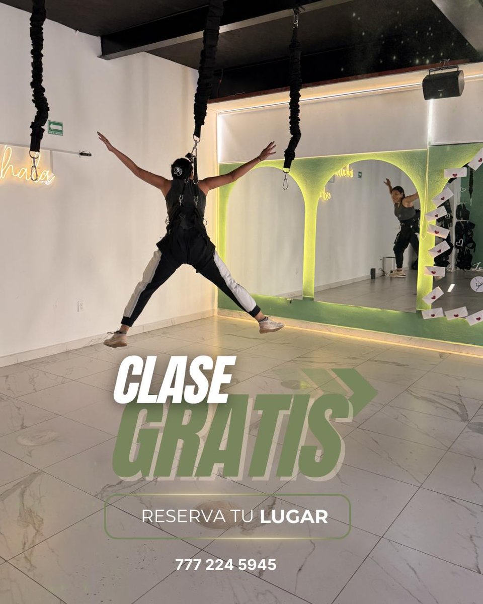 24_morelos's tweet photo. ¡PRIMERA CLASE GRATIS! EJERCÍTATE ESTE 2026 CON BUNGEE STUDIO

¿Buscas una forma diferente de ejercitarte? En #BungeeStudio descubrirás el entrenamiento más innovador de Cuernavaca: ¡un ejercicio donde desafías la gravedad mientras te diviertes!

Comunícate al 777 224 5945 para más información y adquirir el paquete que más te convenga.