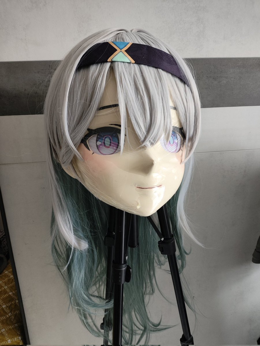 pB2bL1dD's tweet photo. 继续手搓大头，头发好难做 #kigurumi #着ぐるみ https://t.co/rUUs3Dgr7a