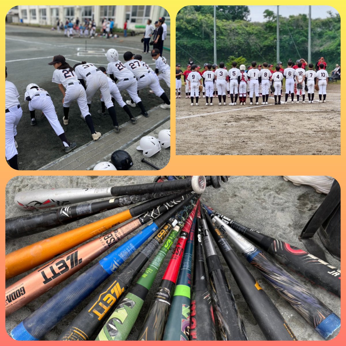 ms_baseballteam's tweet photo. 週末は公式戦が多数ありました⚾️

最近OBの子達も良く来てくれて手本を見せてくれてるので本当にありがたい！
中の人みたいに身体ボロボロだと手本を見せれません💦
うちの強みは学生コーチもいること⭐️
🔗https://t.co/RtW9JhifHt 
#学童野球 #少年野球 #ムーンスターズ #茅ヶ崎市 #小和田小 https://t.co/IedmwWU6L2