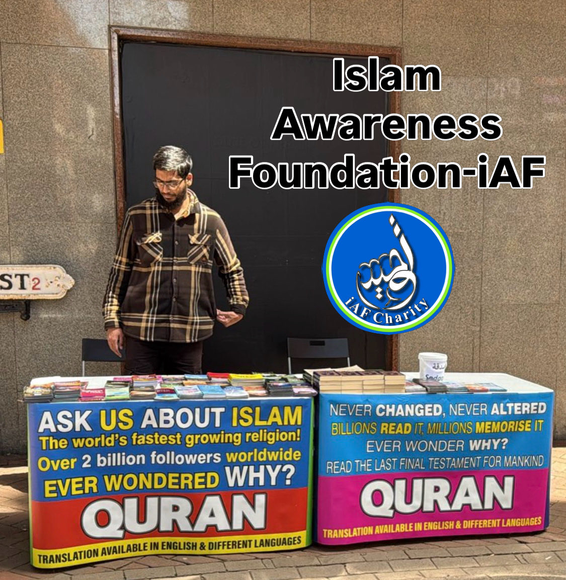 iafcharity's tweet photo. الحمد لله
 اسلم اثنان اليوم بفضل الله
نسأل الله عزوجل ان يثبتهما على الإسلام
❤️ #Allahuakbar
👉 2 people had #Shahadah Today 
#Alhamdulillah 🤲 May Allah keep them in guidance 🔴 Street #Dawah #Birmingham City Centre Saturday 23.05.26 #iafcharity #islamawarenessfoundation 
#Islam https://t.co/VOVYoozNRx