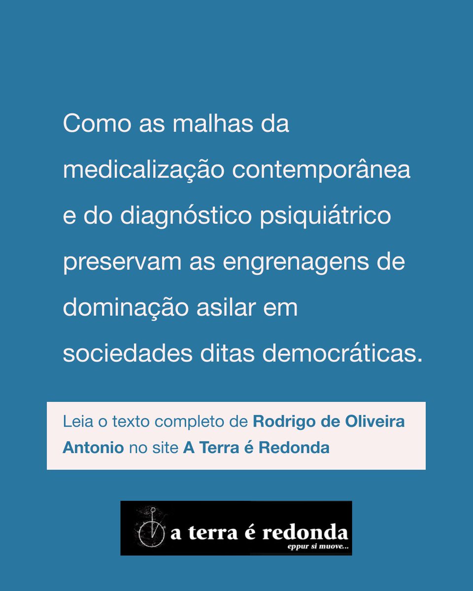 Aterraredonda1's tweet photo. As fechaduras enferrujadas de “A história da loucura”
Por Rodrigo De Oliveira Antonio

https://t.co/OEvlCGOqRk

#aterraéredonda #RodrigoDeOliveiraAntonio https://t.co/itt6n9KG07