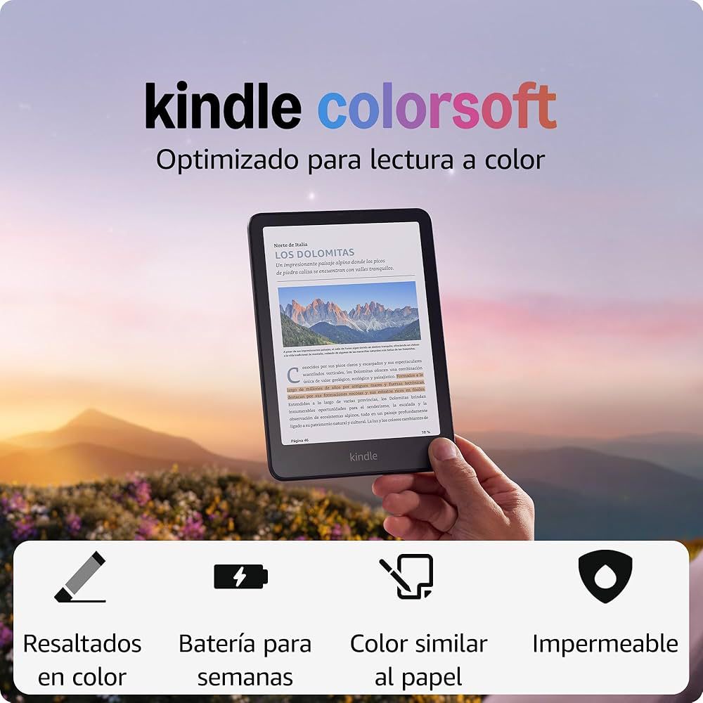 TrendTipsMx's tweet photo. Llegó el Hot Sale Amazon Kindle Colorsoft de 16 GB (último modelo). Con pantalla a color que da vida a las portadas y al contenido, ahora con resaltados en color. Sin anuncios. Negro
#HotSale #FelizLunes 

https://t.co/aOsTRiW9l0 https://t.co/KGfQNBlR2w