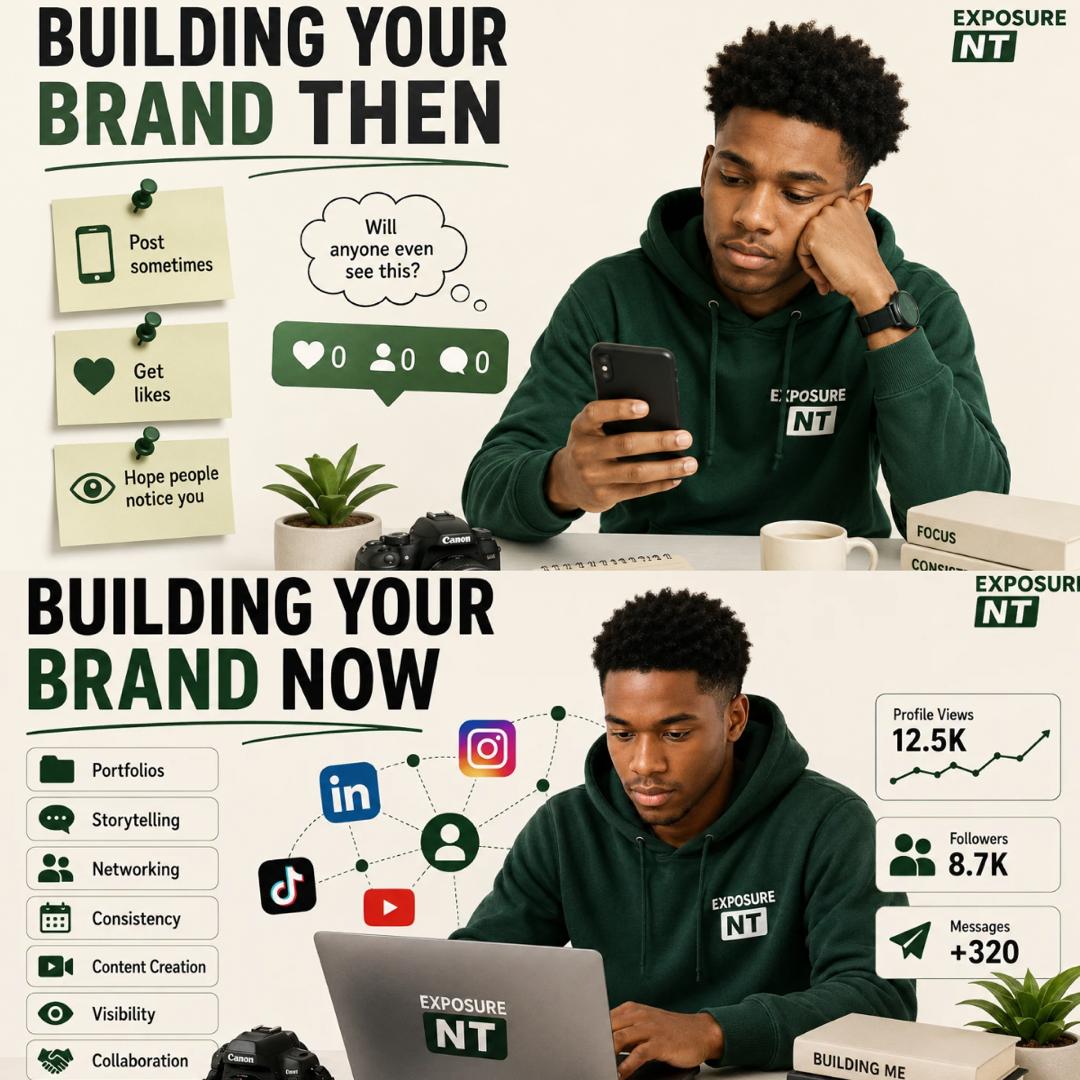 ExposureNT's tweet photo. Building your brand used to be:
post, get likes, hope people notice.

Now?
It’s visibility, consistency, content, and knowing how to stand out online.

👉🏽 Talent is cool.
Visible talent wins faster. https://t.co/Tktx1FVVxE