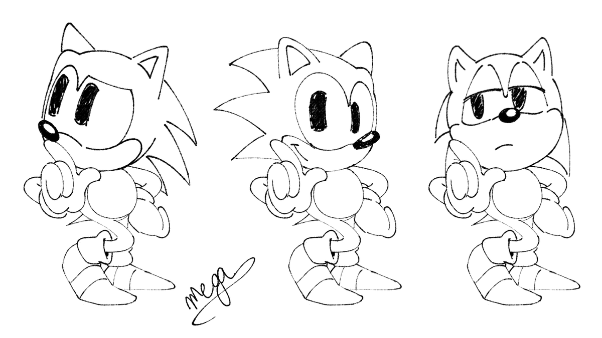 MegaMotionCD's tweet photo. Naoto Ohshima Styled Sonic https://t.co/0lG5abMUSZ