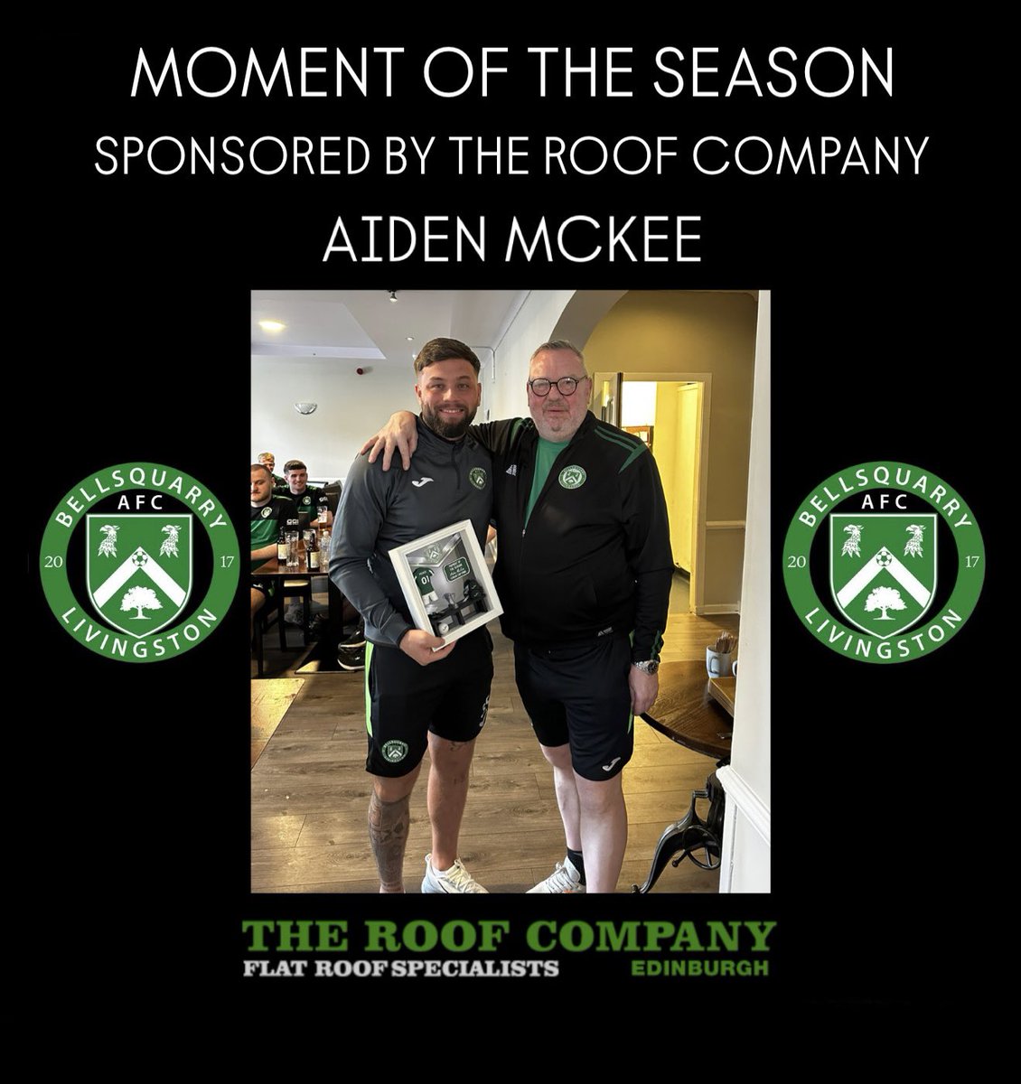 Bellsquarry_AFC's tweet photo. Moment of the Season (sponsored by The Roof Company) - Aiden McKee winner in League Cup Final https://t.co/Oh9TPddo2g
