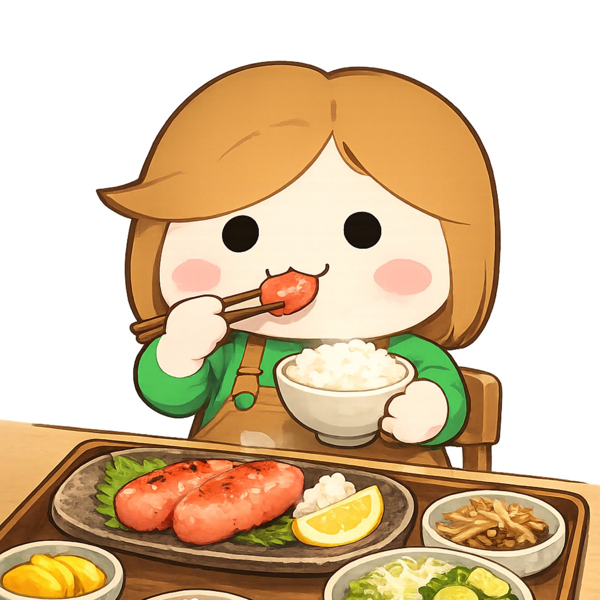 くまがしゃけをぱーん! tweet media