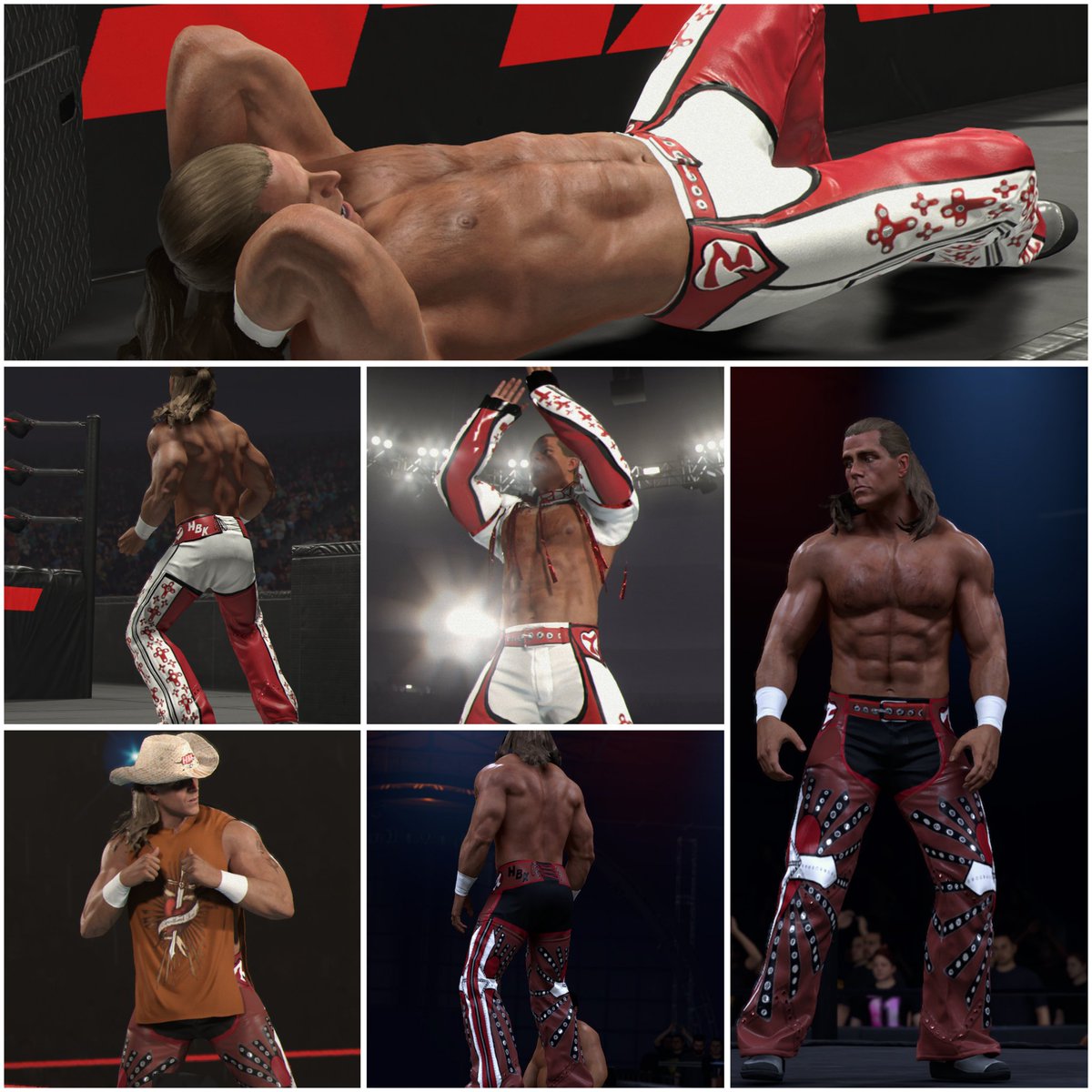 crappygolfer21's tweet photo. Brand new #shawnmichaels attires available on #WWE2K26 . His attires from Great American Bash 2008 and from #Wrestlemania 23. 

#CAWmmunity #WWE #wweraw #espn #netflix https://t.co/4Euj9oRfX0