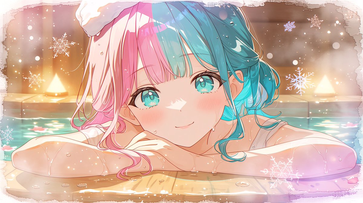 Aineo_AI's tweet photo. 🌸 #今日とアイネ ❄️89
今日は #源泉かけ流し温泉の日 ♨️
湯けむりの中で深呼吸すると
疲れた気持ちまで
ゆっくり溶けていく気がします。
ぽかぽかの温もりと
桜と雪の優しい時間をあなたへ🌸❄️
Let your heart slowly melt into the warmth.
#AIイラスト #Aineo https://t.co/stBEt8rSaT