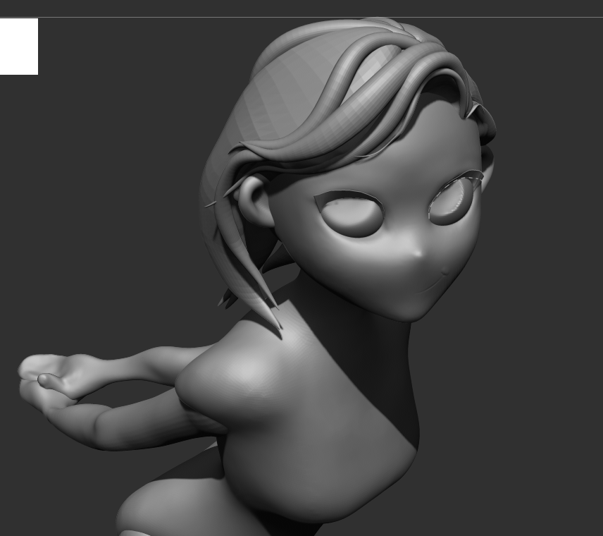Nathardemo's tweet photo. tryin out every zbrush feature to learn using this woman i'm making https://t.co/5XFgKg7gtG