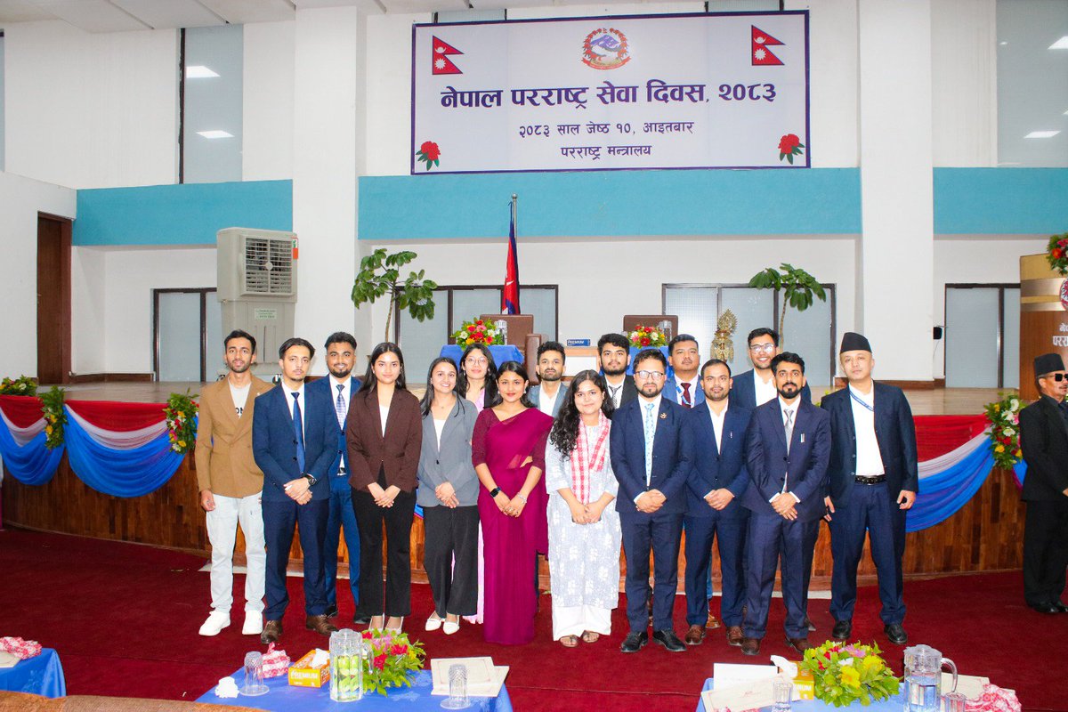 ciaocja's tweet photo. Highlights of Nepal Foreign Service Day, 2083. ✨✨ Proud to belong to the MoFA Family. https://t.co/coHZghcj48