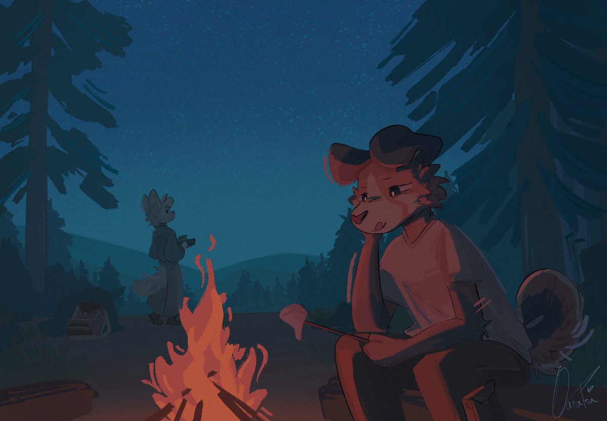 BritchDeer's tweet photo. Settled for the night https://t.co/jnsLobxLUd