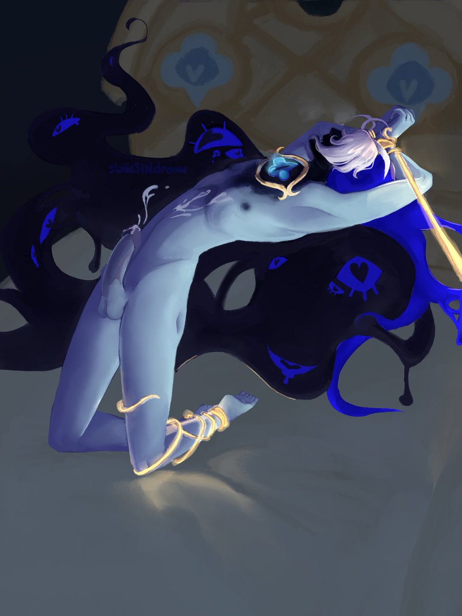 staticSINdrome's tweet photo. Who’s the puppet now? #coochierun (eugh) #cookierunnsfw #shadowvanilla #shadowmilkcookie https://t.co/ybpwmPrWLP
