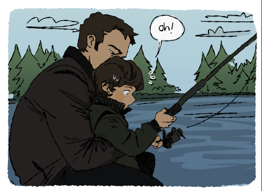beybuniki's tweet photo. let's go fishing with papa https://t.co/71TJO4kdK5