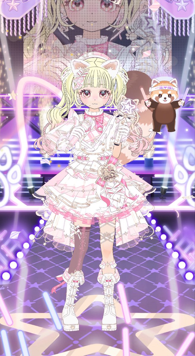 キミたちおはよ〜〜🔆 新ルレ🦝アイドル衣装かわいすぎた❕ 軽く試着し