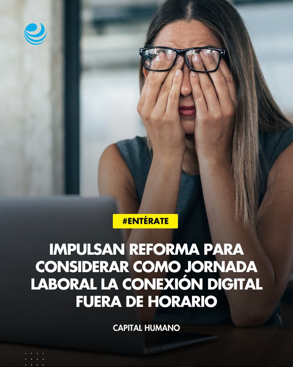eleconomista's tweet photo. Impulsan una reforma para que la conexión digital fuera del horario laboral también cuente como parte de la jornada de trabajo. 💻⏰ https://t.co/iR2eGEX5XQ https://t.co/LUamzeElVE