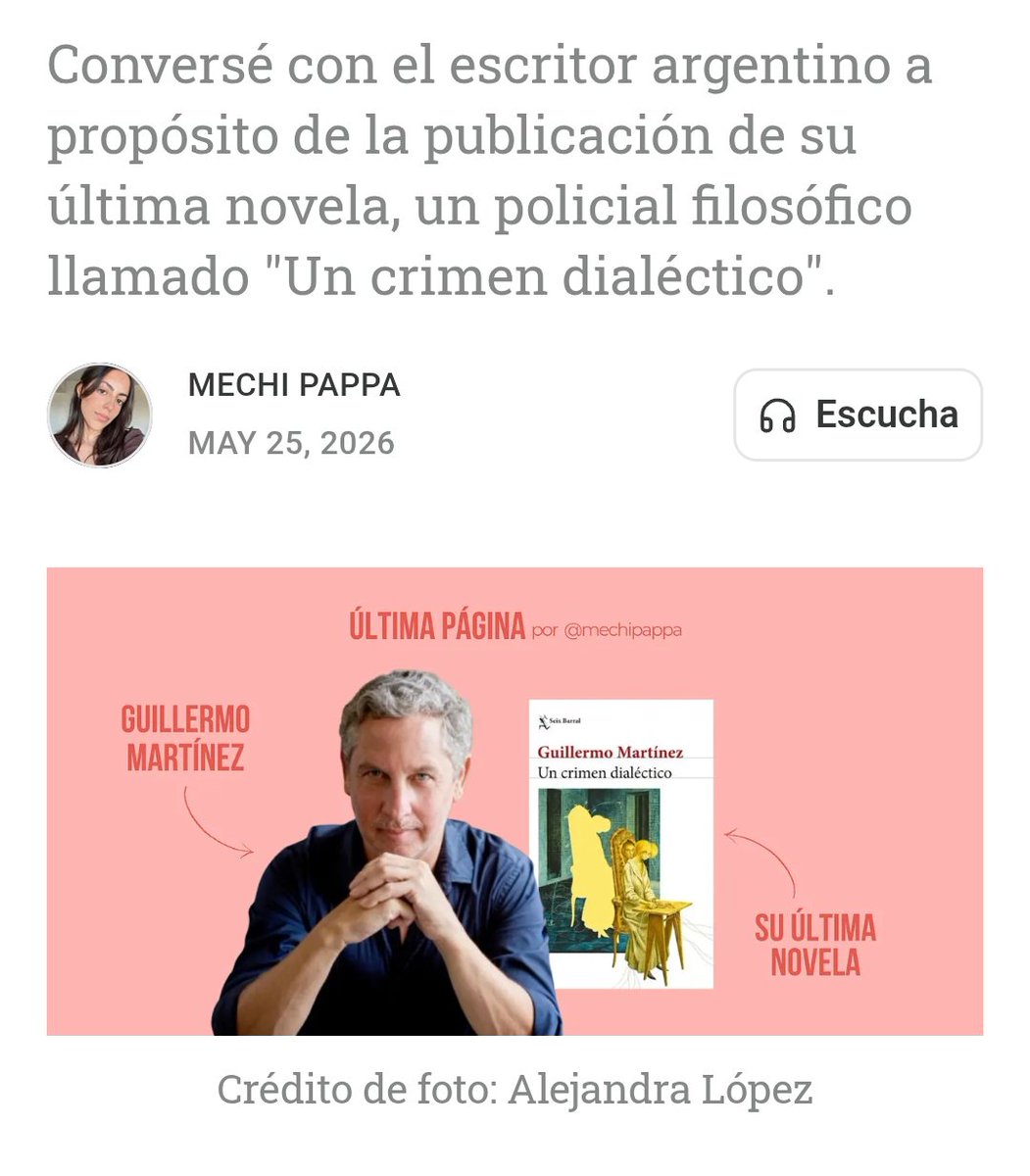 leoysubrayo's tweet photo. Me entrevistó Mercedes Pappa @mechipappa y aquí por suerte logró pasar en limpio la multitud de temas. Gracias!  👇 https://t.co/7wnlQ0sWYs https://t.co/apOT7PfUD4
