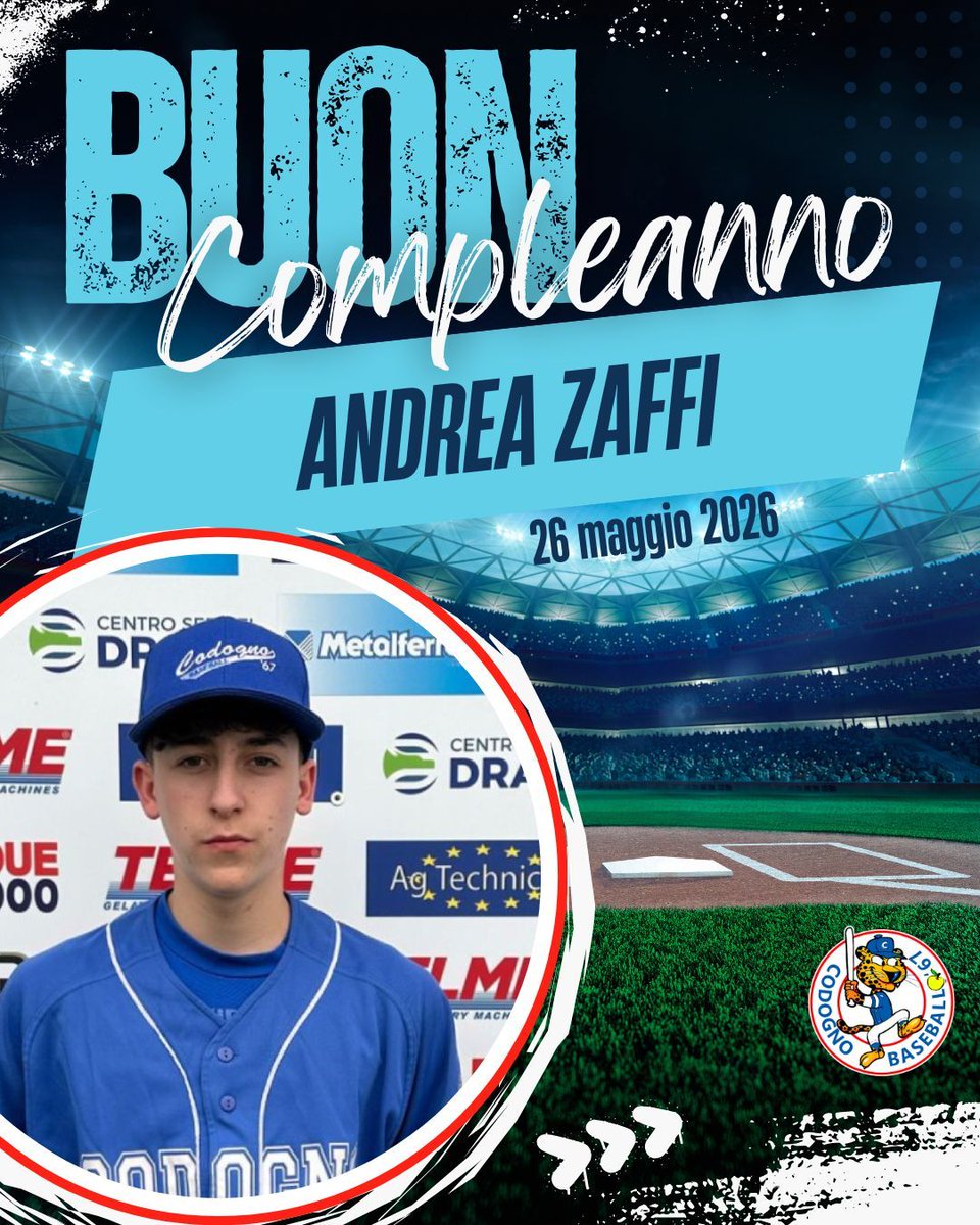 codognobaseball's tweet photo. Buon Compleanno al nostro Andrea Zaffi! 🥳⚾ https://t.co/A6L63GWg8A