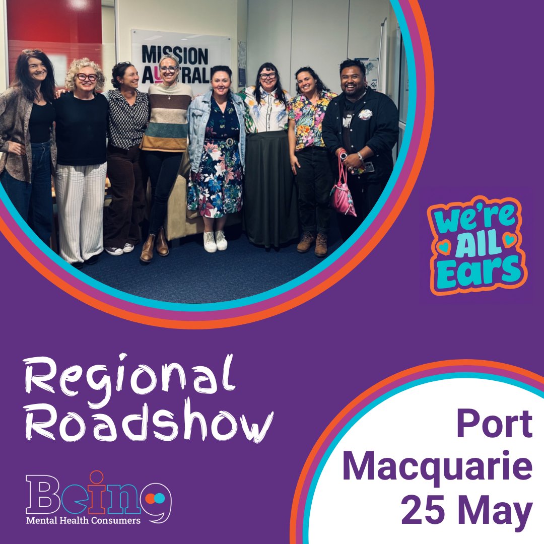 BEINGMHC's tweet photo. Thank you to everyone who made yesterday an incredible first day on the Mid North Coast leg of our Regional Roadshow! SO many meetings, including with BEING members, Mission Australia and Mid Coast Connect!

Visit our Roadshow blog for more details! https://t.co/xRL6YUG10n https://t.co/SajiD8rHtn