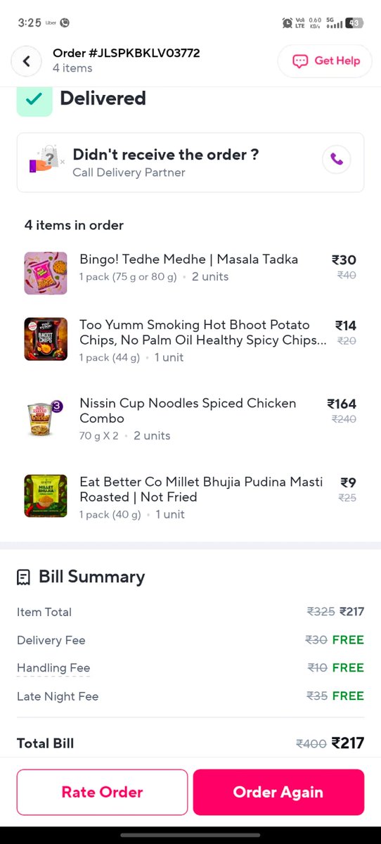 ShrikarBangera's tweet photo. Hello @ZeptoNow
I ordered 2 combos of  Cup Noodles Spiced Chicken, which should contain a total of 6 cup noodles. However, I received only 3 cup noodles in the delivery.
Order ID: #JLSPKBKLVO3772
Please check issue and provide a refund or send the missing 3 cup noodles asap. https://t.co/5focaejyAH