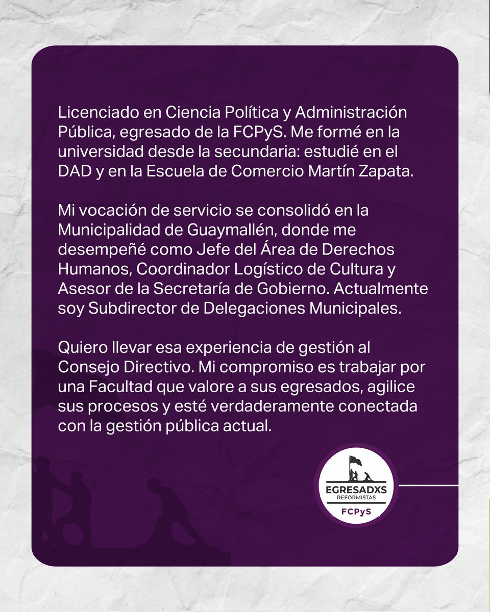 ReformistaFCPyS's tweet photo. Somos Puente hacia la Universidad Nacional de Cuyo que se viene.

🟩 Este 9 de junio para la Facultad 
💚 Elegí compromiso y gestión 
🗳 Votá #EgresadxsReformistas y @FrentePluralFcp. 

🟪 Para la Universidad
💜 Sumemos fuerza
🗳 Votá #EgresadosporlaUniversidadPublica y #Sumar. https://t.co/jEaGcgscZe