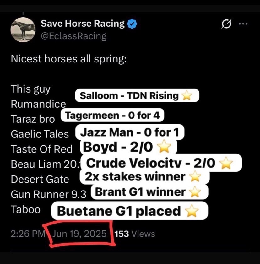 Save Horse Racing tweet media