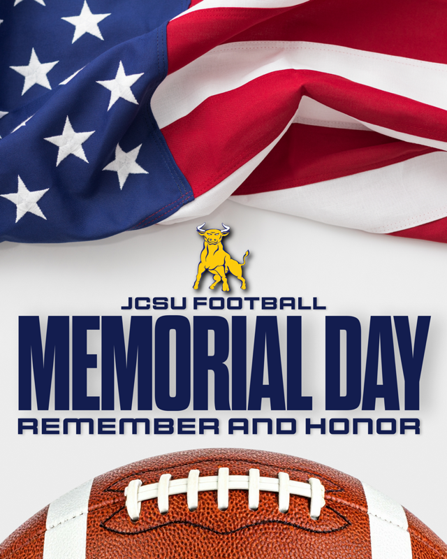 JCSUFootball's tweet photo. Today we remember and honor the brave men and women who made the ultimate sacrifice for our country. 🇺🇸🐂

The Golden Bulls salute our fallen heroes this Memorial Day.

#MemorialDay #HonorAndRemember #GoldenBullPride #2025CIAAChamps #EVERYTH1NGEVERYDAY https://t.co/4RXFf9h9w0