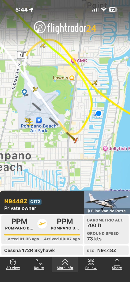 ClintonMueller's tweet photo. It's time @nbc6 to come do a story on the lives impacted here in @PompanoBeach thanks to the local Air Park, Robinson Aviation, and flight schools.  This is part of a larger National issue with local ramifications. https://t.co/0gPJb0Nkb2