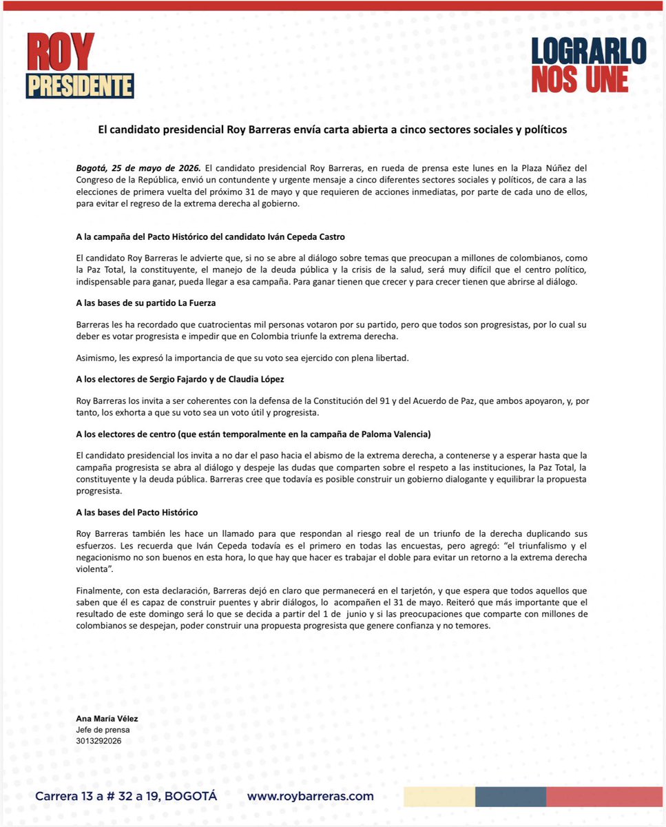 Michelle Obando tweet media