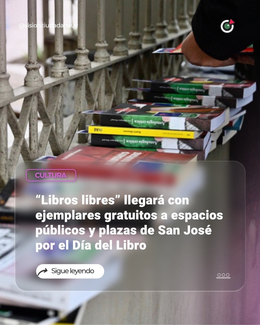 visionsanjose's tweet photo. 📖 Con motivo del Día Nacional del Libro, el Instituto Cultural Español (ICE) y la seccional San José de AEBU llevarán adelante este martes 26 de mayo la actividad “Libros libres”.

Se trata de una propuesta que consistirá en dejar ejemplares en distinto… https://t.co/wmHuNUCyUY https://t.co/rahmTpJlP4