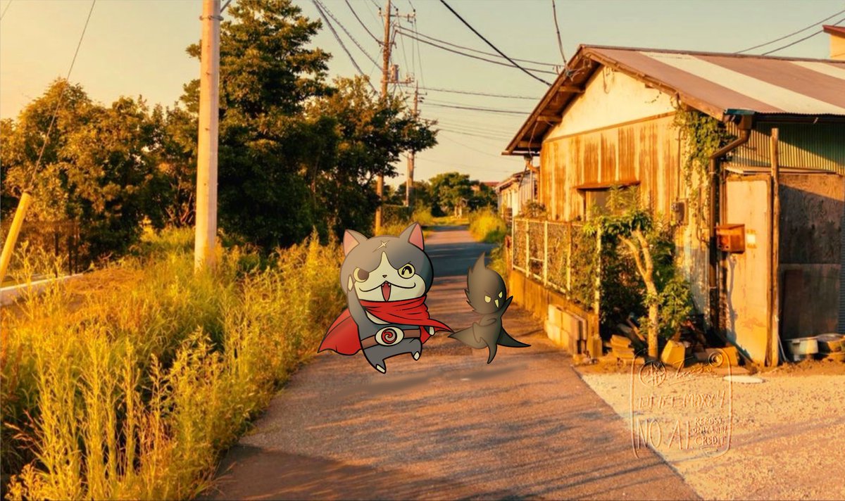 Legendarywatchr's tweet photo. MOXIMOUS SUNSET #yokaiwatch https://t.co/Dg36ehoiAW