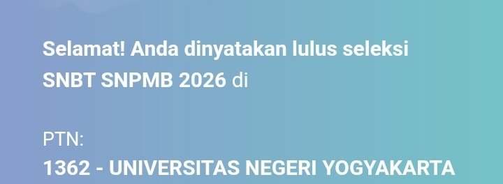 isa LOLOS UTBK 26 tweet media