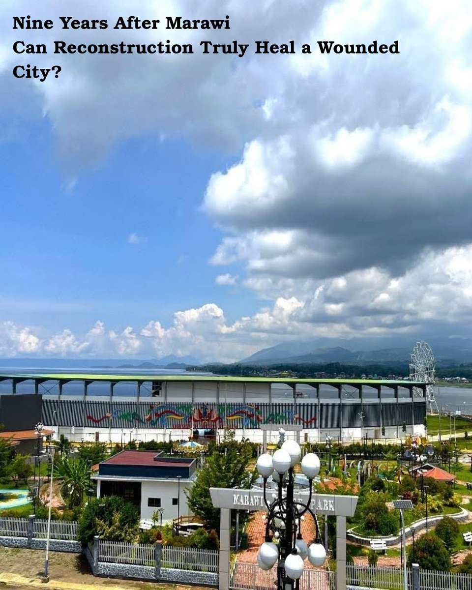 PeaceNewsNet's tweet photo. Is reconstruction enough to build peace after conflict? Nine years after the Marawi Siege, the Philippine government continues to present rehabilitation as a success story.

Read the full story here:
https://t.co/Y4MUUgfl28 https://t.co/gyEeX6aHHq
