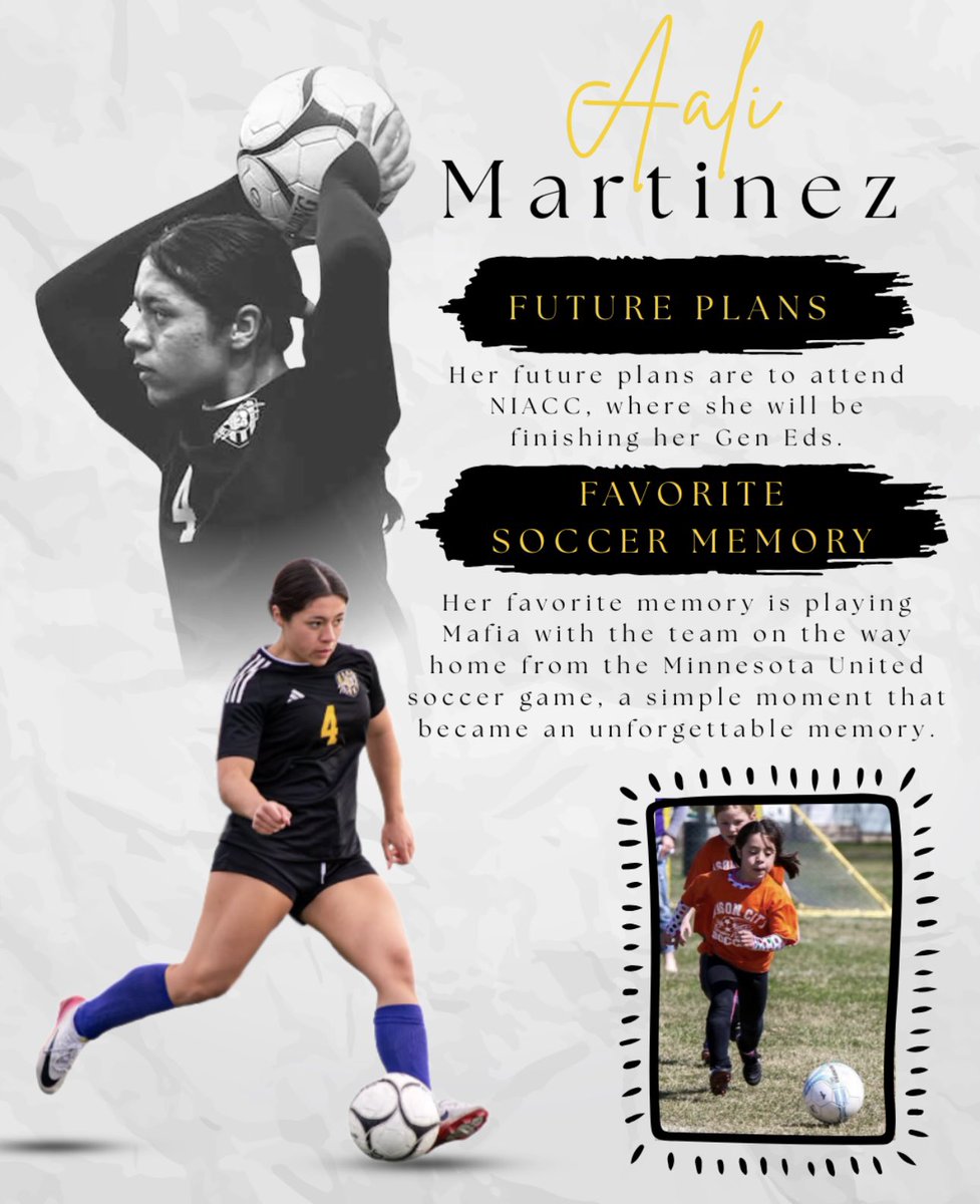 CLGirlsSoccer's tweet photo. 💛SENIOR SPOTLIGHT- AALI MARTINEZ💛
Thank you for all the memories, leadership and heart you brought to this program. We appreciate all of your hard work and dedication! Your impact won’t be forgotten- best of luck in your next chapter! 💛⚽️🦁 #LIONS https://t.co/xlsevh26fW