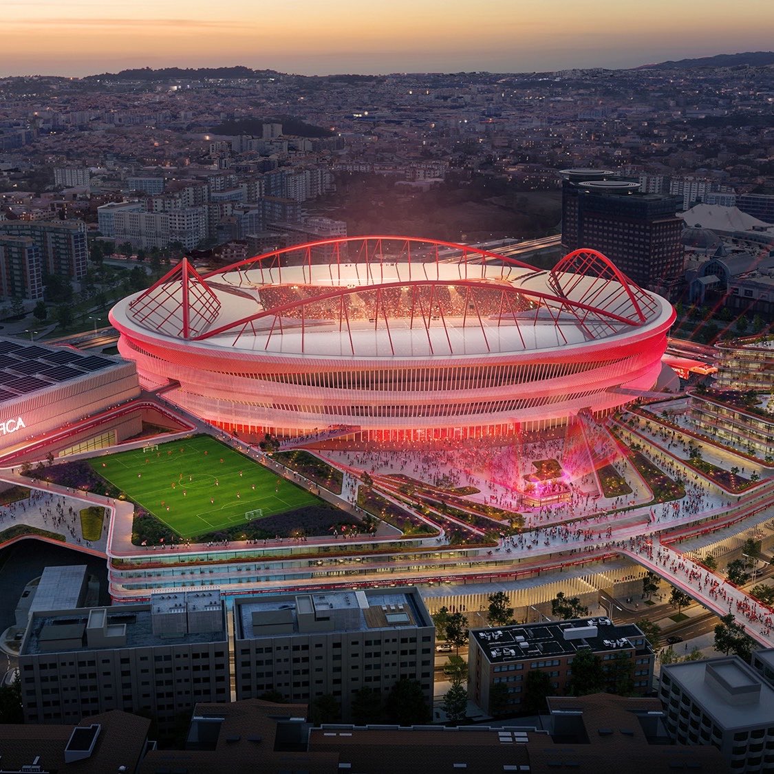 AccessBadBunny's tweet photo. An estimated 120,000 people are expected to attend Bad Bunny’s shows at Estádio da Luz in Lisbon, according to local media. 🇵🇹🏟️ https://t.co/SlK8jd6CFD