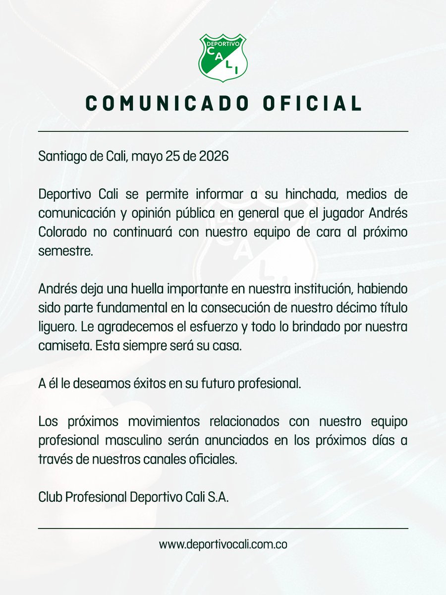 Deportivo Cali tweet media