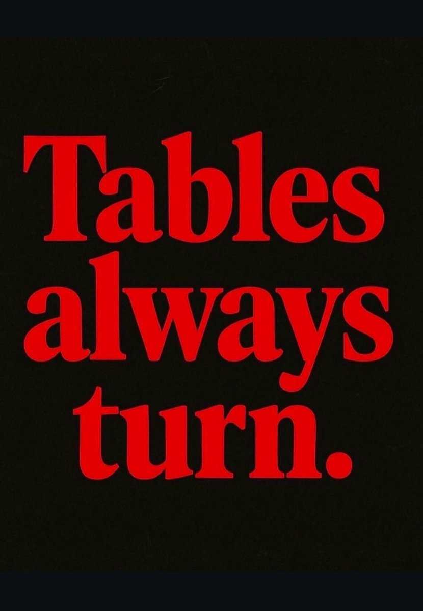LilUprising's tweet photo. Dem tables always turn. 💥🙂 https://t.co/w07DzicAce