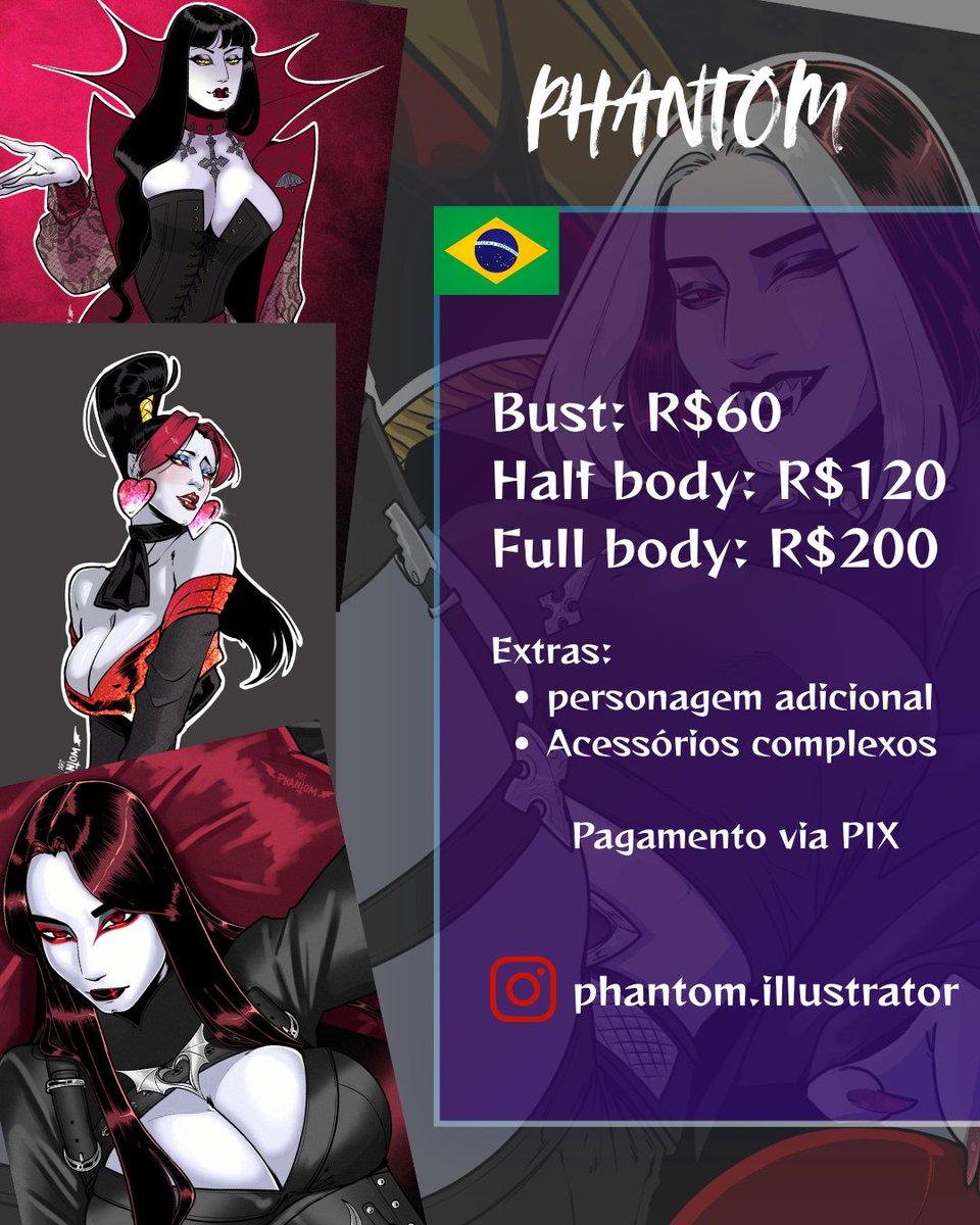 PhantomART_'s tweet photo. Agenda aberta! https://t.co/OuAvH38jBa