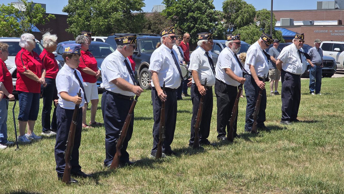 NHS_Titans's tweet photo. Remembering and honoring one of our own #NorrisTitans this Memorial Day. 1st Lt. Ralph Church was a member of the first graduating class of the newly consolidated Norris School District in 1965. Today, local veterans honored this fallen Titan with a memorial plaque dedication.🇺🇲 https://t.co/GWgsCpYIMr