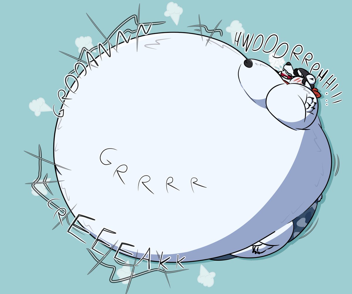 BurstingBearKD's tweet photo. ok last polar drawing for a bit i swear, just had to blimp this guy one last time https://t.co/UuHfxY3V9T
