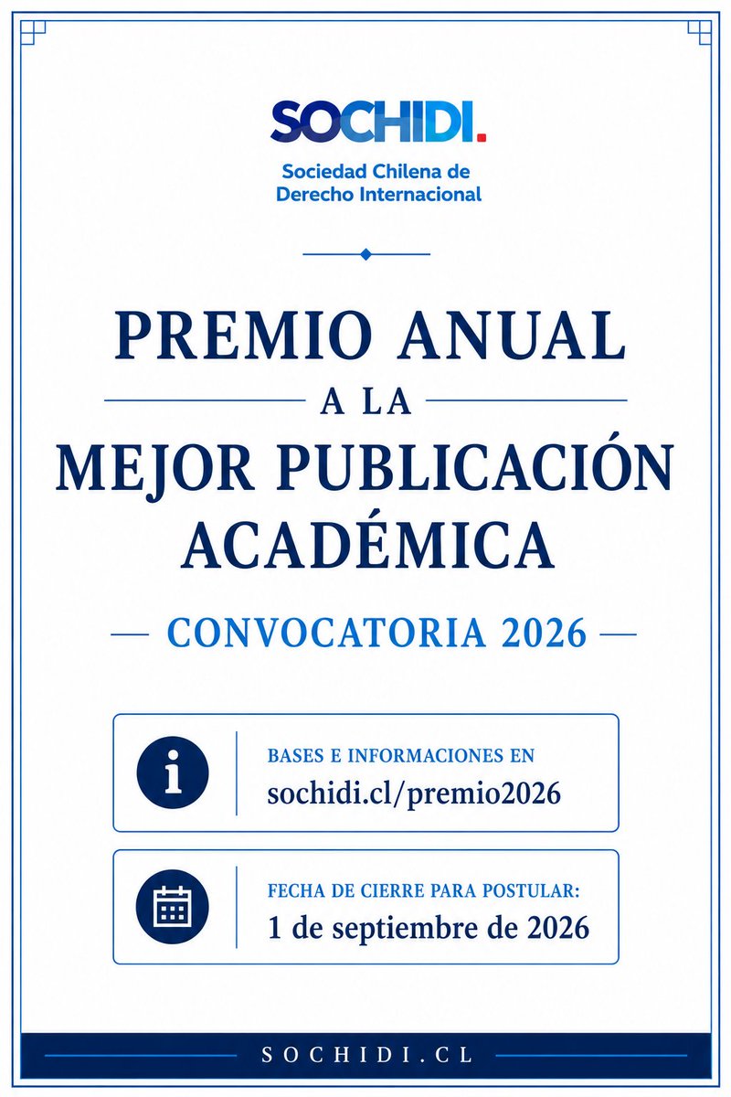 Sociedad Chilena de Derecho Internacional tweet media
