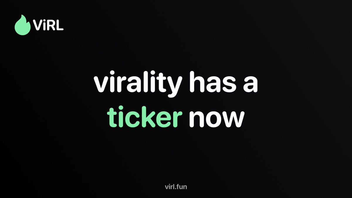 KPsConviction's tweet photo. You can’t put a price on virality 

The market chooses the ceiling 

Only up 

$VIRL https://t.co/Lgvj5lAPqB