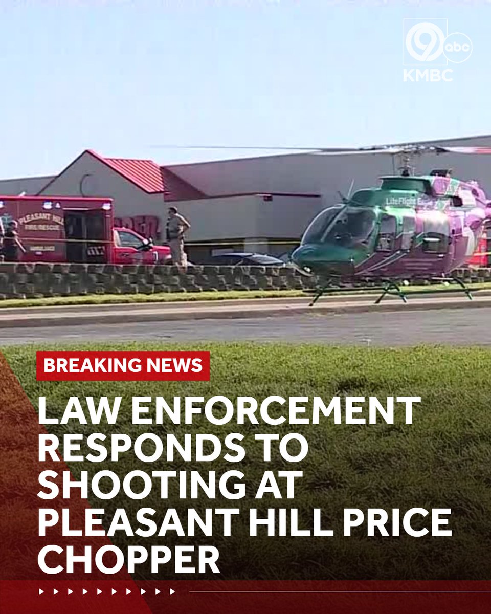 kmbc's tweet photo. The Cass County Sheriff's Office and the Pleasant Hill Police Department are investigating a shooting at the Price Chopper in the city: https://t.co/Z5wvdi7Wbf https://t.co/hK6M0RgJAy