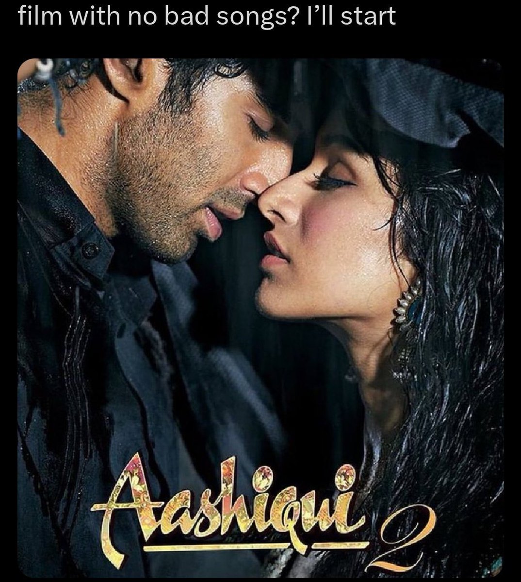 the_aadhish's tweet photo. 1- #Dhurandhar 1 & 2 (27 songs)
2- #Aashiqui 1 & 2
3- #Animal
4- #KabirSingh
5 - #EkVillain
6- #Jalebi
7- Ram-Leela
8- #Qala
9- 1920 Evil Returns
10- #BajiraoMastani
11- #Raaz
12- #Prince
13- #BhoolBhulaiyaa
14- #OmShantiOm
15- #Raanjhanaa
16- #Saiyaara
17- #Dhadak
18- #Rockstar https://t.co/bOMZ9kMSJb