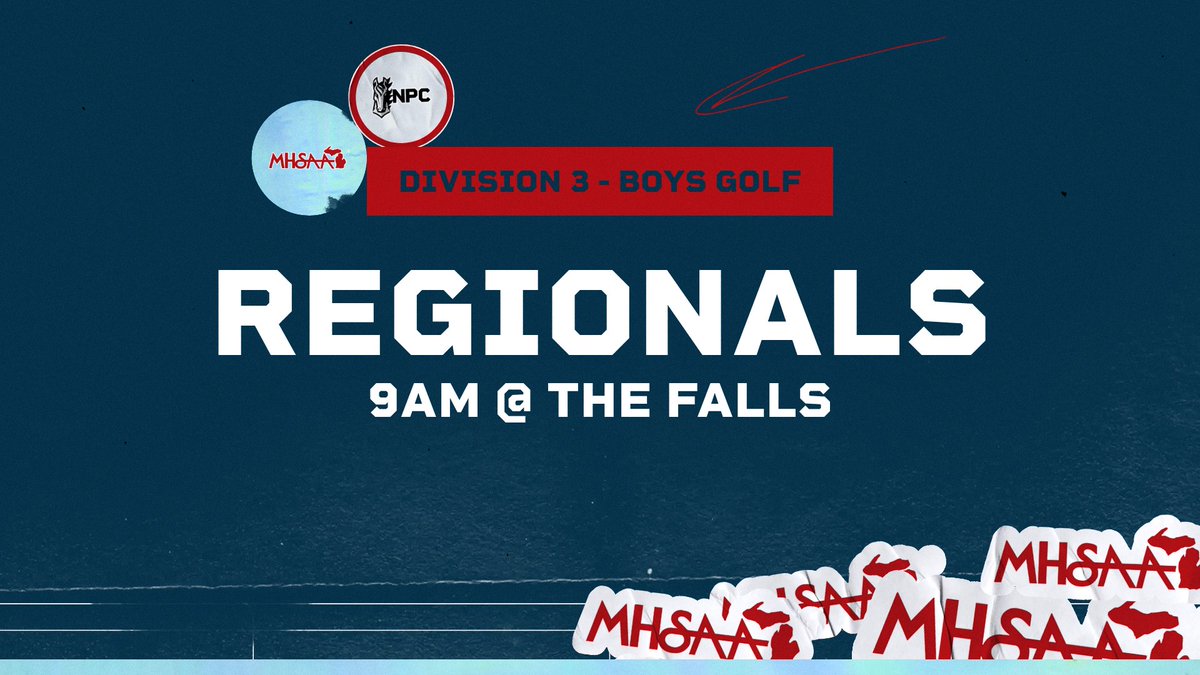 npcmustangs's tweet photo. Postseason has arrived for Boys Golf. The Stangs look to punch their ticket to States and claim a Regional title along the way. Tee off is tomorrow morning from Kent City. #StangGang @NorthPointeChr #MHSAA @MHSAA https://t.co/61g8WEgJZj