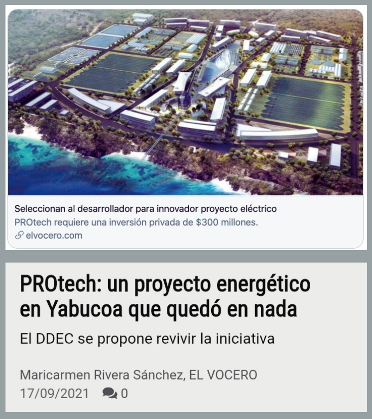 EdFiCa's tweet photo. Otro proyecto de energía renovable que quedó en nada --- el proyecto creaba energía de la corriente marítima de Yabucoa, se seleccionó al desarrollador y al poco tiempo la compañía se retiró.  En el '21 el gobierno dijo retomaría la iniciativa y ahí quedó, nada se sabe. https://t.co/2a8pfQMT6h
