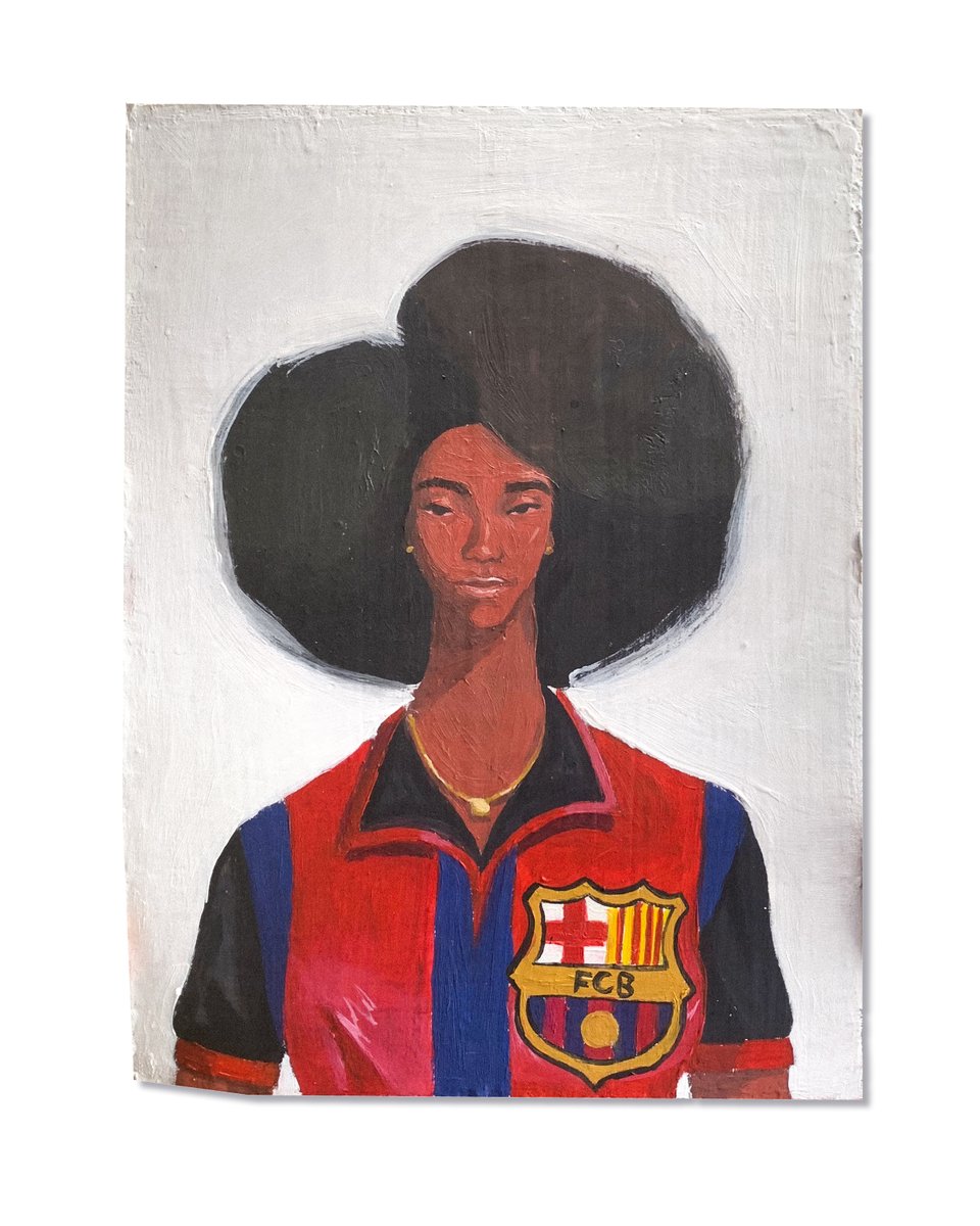 Calvet_arts's tweet photo. Postando aqui as duas artes que vendi hj no insta.

Essa estética do escudo do time gigante na camisa me fascina, irei fazer de outros times também mandem aqui qual time eu deveria fazer.

20x14.8cm
pintura óleo https://t.co/xse5WqJqIG