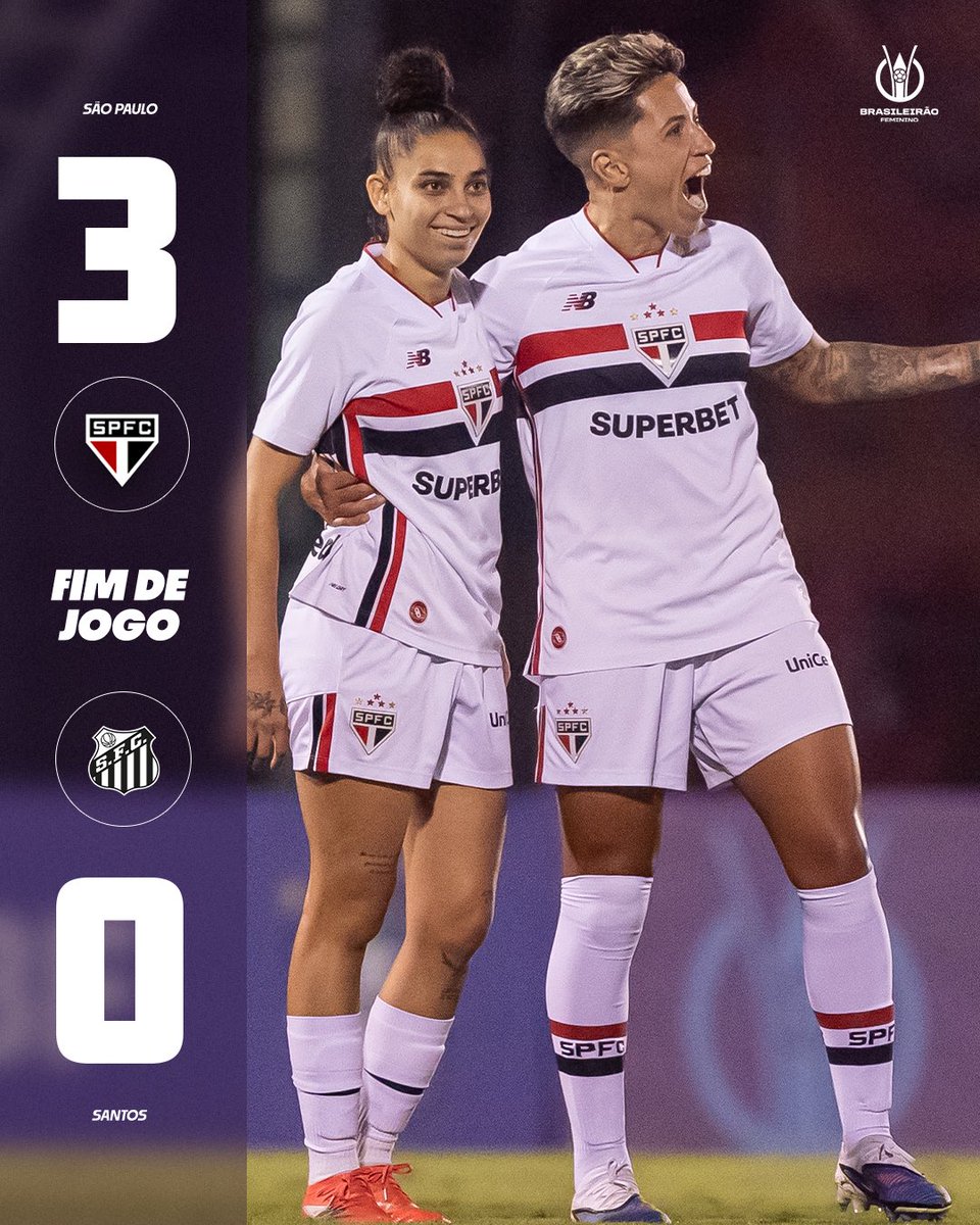 BRFeminino's tweet photo. Vitória tricolor no SanSão! 🇾🇪

Crivelari, Isa e Aline marcaram os gols! 

📸 Rebeca Reis | Staff Images Woman/CBF 

#BrasileirãoFeminino https://t.co/sMa0TOtjmm